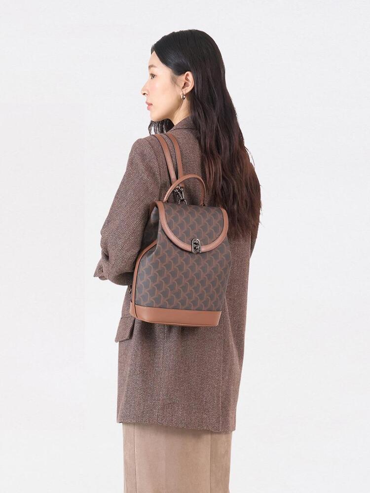 COCO MONOGRAM BACKPACK COCO BROWN_SM