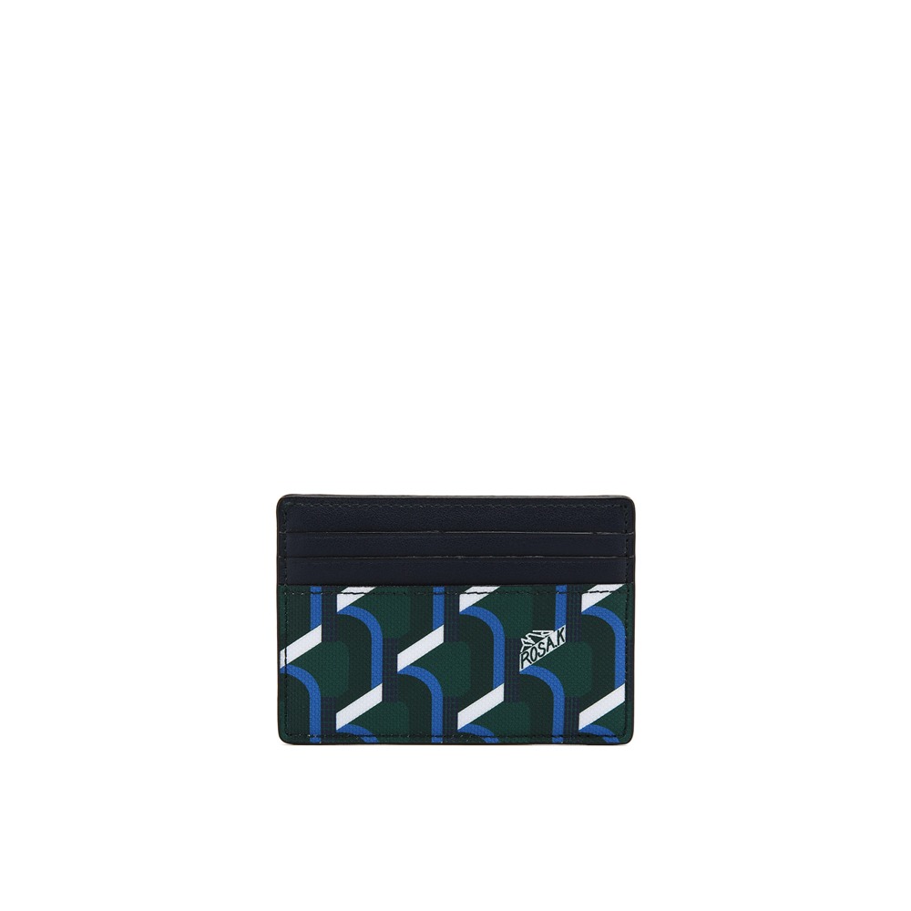 MONOGRAM CLIP CARD WALLET BLUE MOUNTAIN